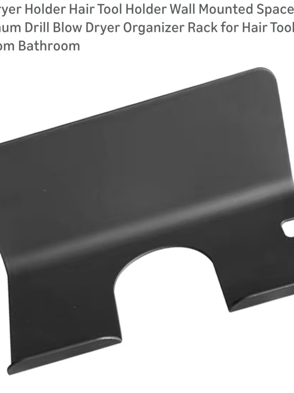 Set Of 2 Wall-Mount Hair Tool Holders